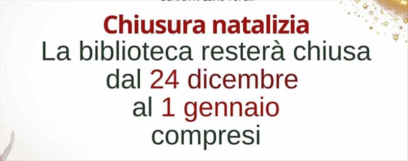 Arona - Chiusura natalizia