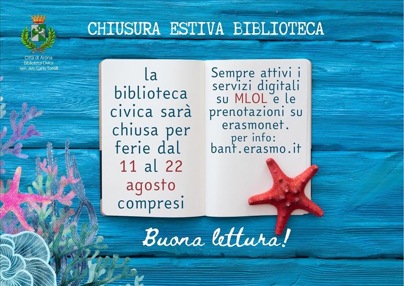 Arona - Chiusura estiva