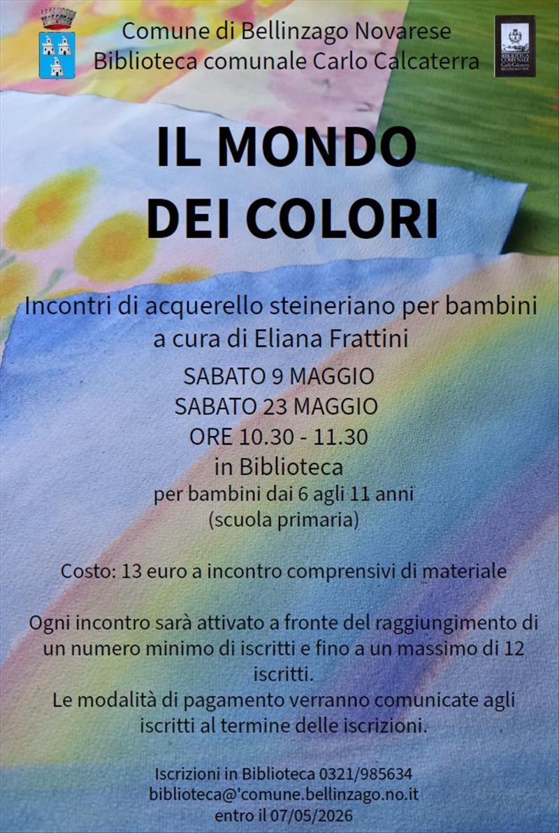 Bellinzago Novarese - Incontri di acquarello steineriano per bambini