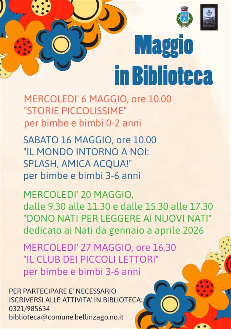 Bellinzago Novarese - Maggio in Biblioteca