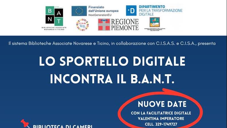 BANT > Sportello digitale: le novità e gli orari del mese di Giugno 2026