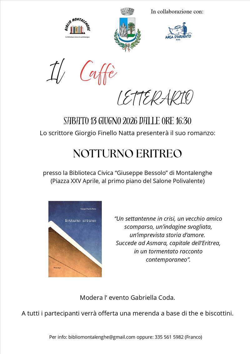 Presentazione del Libro  NOTTURNO ERITREO di Giorgio FINELLO NATTA