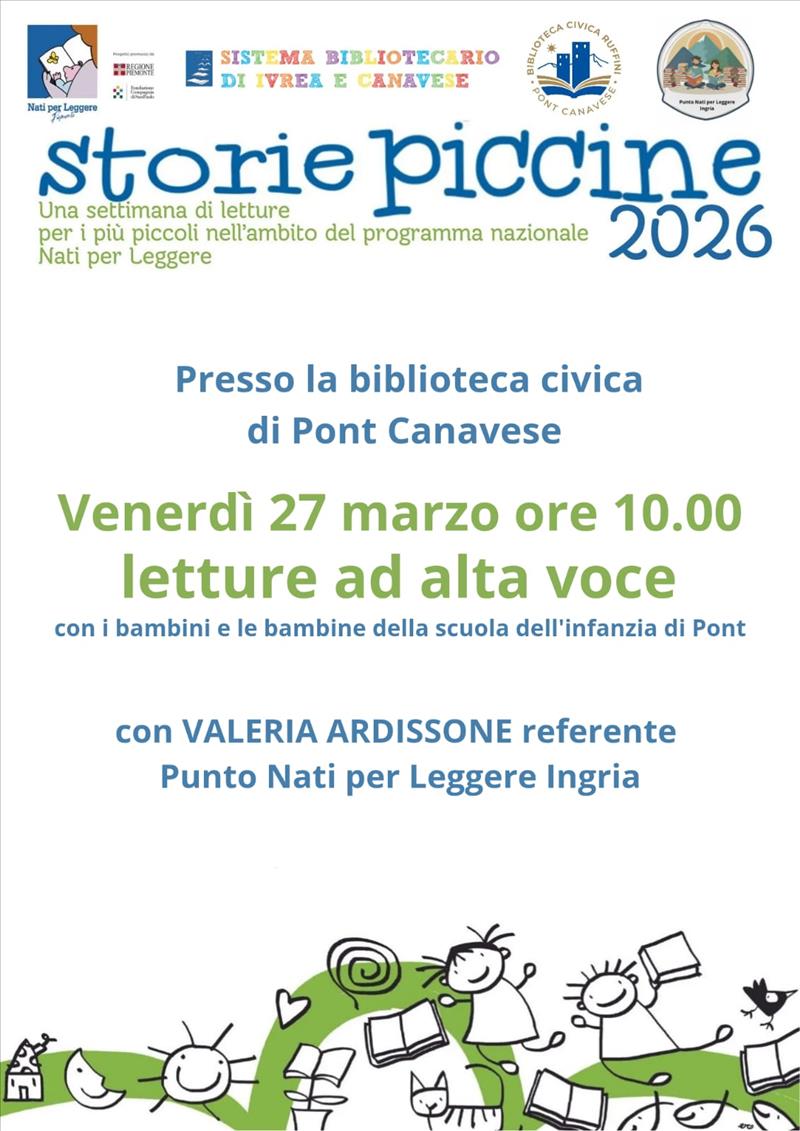 Biblioteca di Pont Canavese - Storie piccine