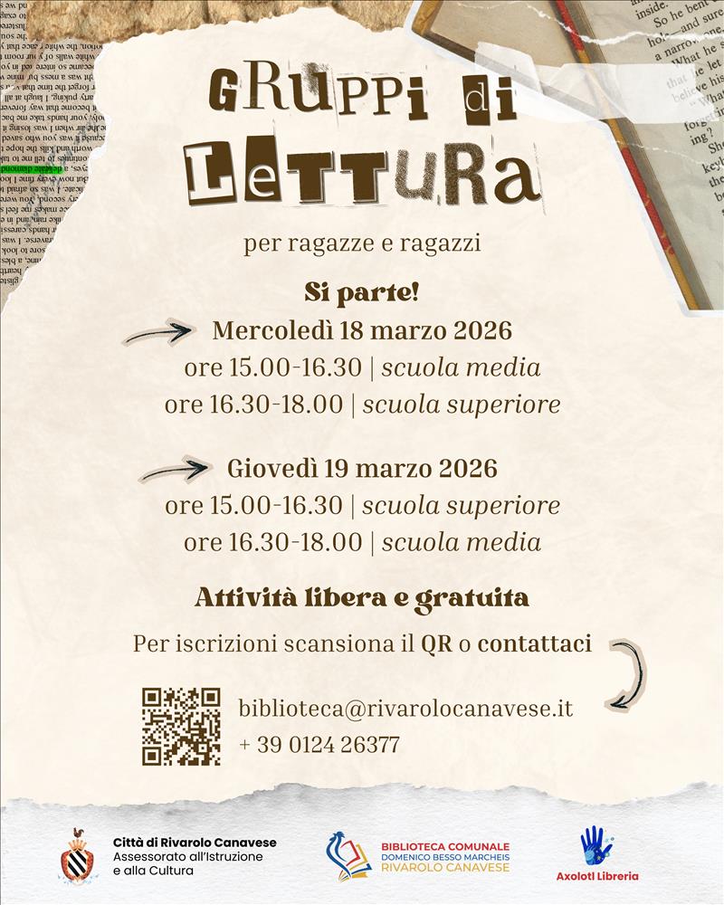 Gruppi di Lettura per ragazze e ragazzi