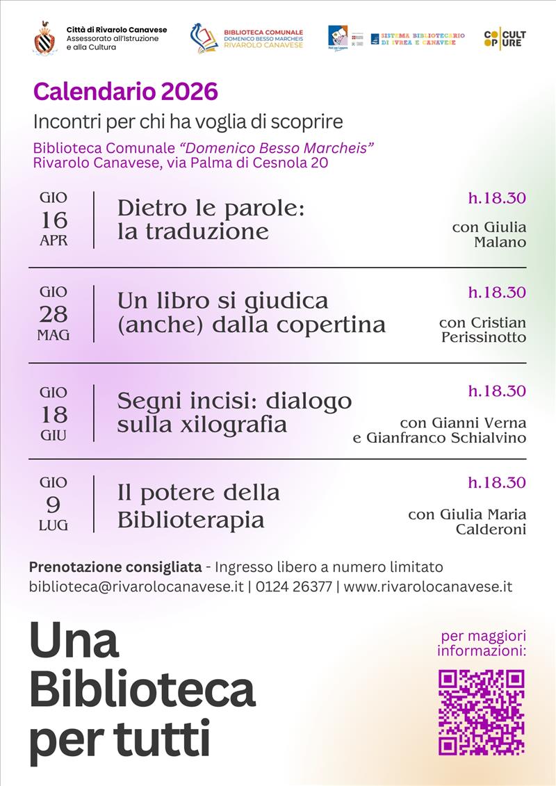 Una Biblioteca per tutti 2026