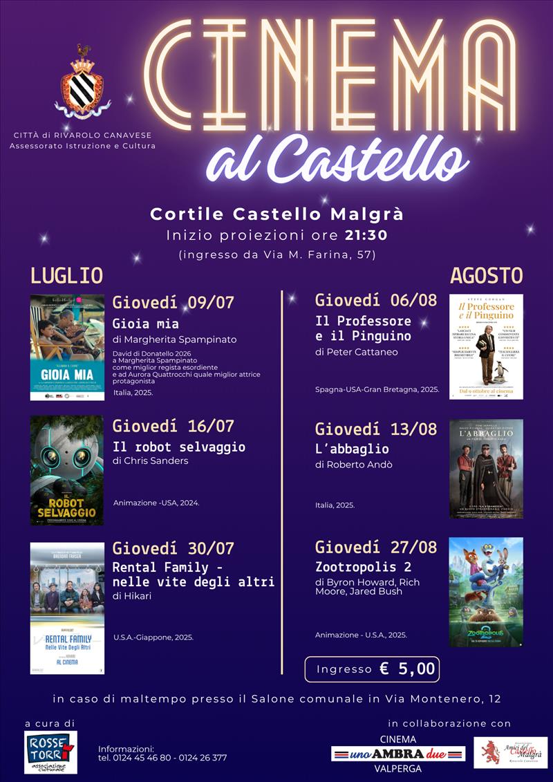 Cinema al Castello 2026