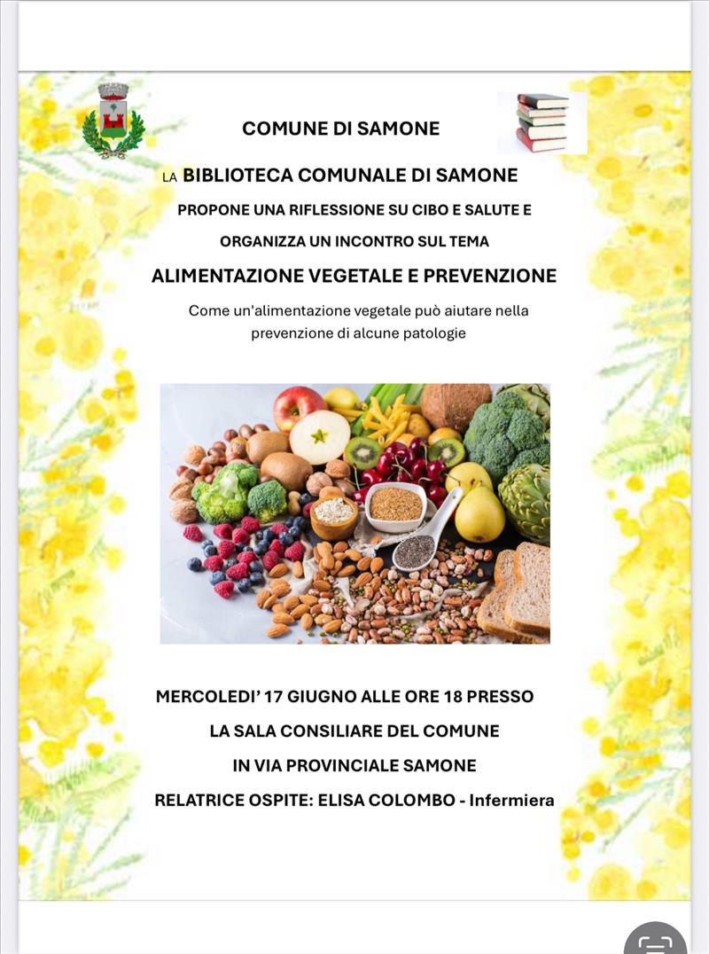 ALIMENTAZIONE VEGETALE E PREVENZIONE