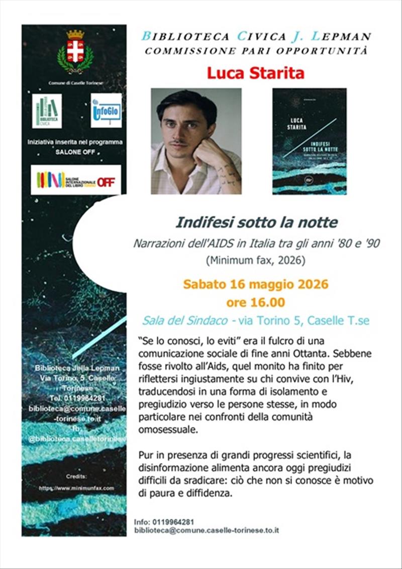 Lo scrittore Luca Starita presenta Indifesi sotto la notte (Minimum fax, 2026)