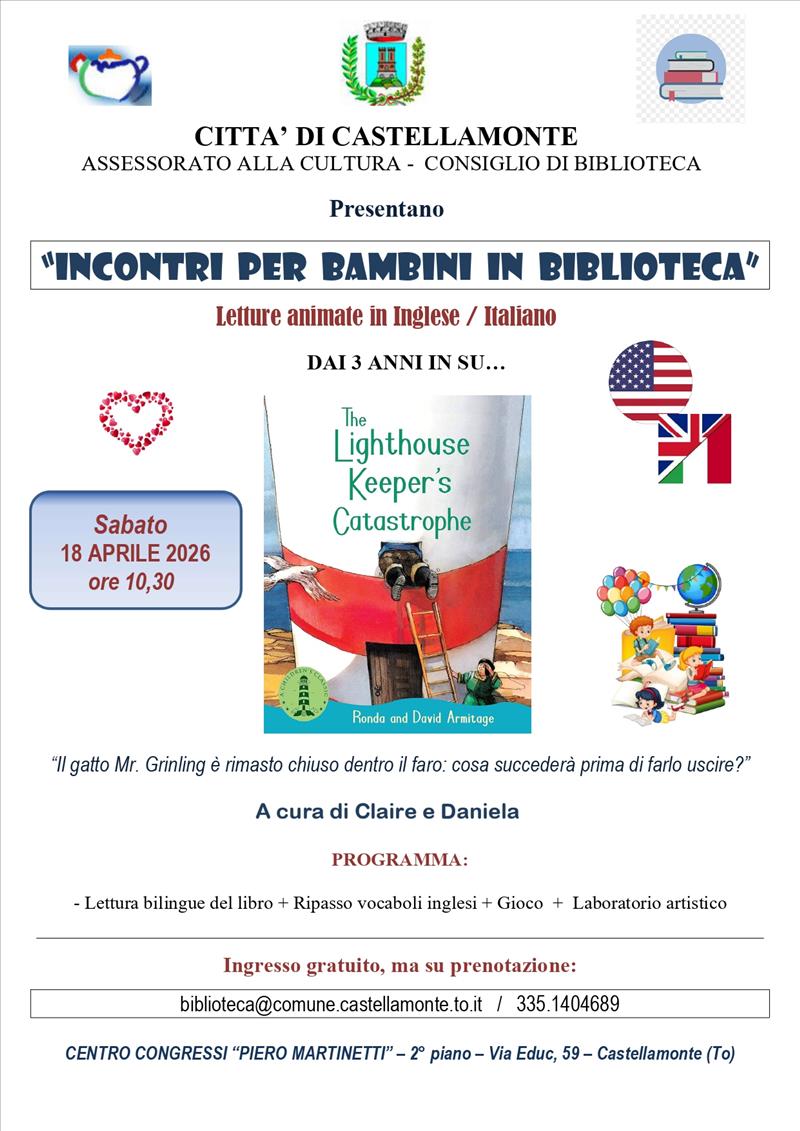 CASTELLAMONTE Letture animate per bambini
