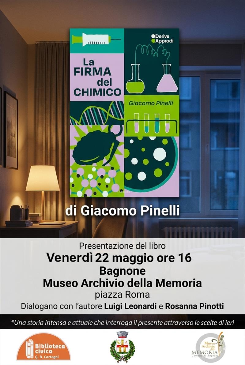 Presentazione del libro di Giacomo Pinelli La firma del chimico