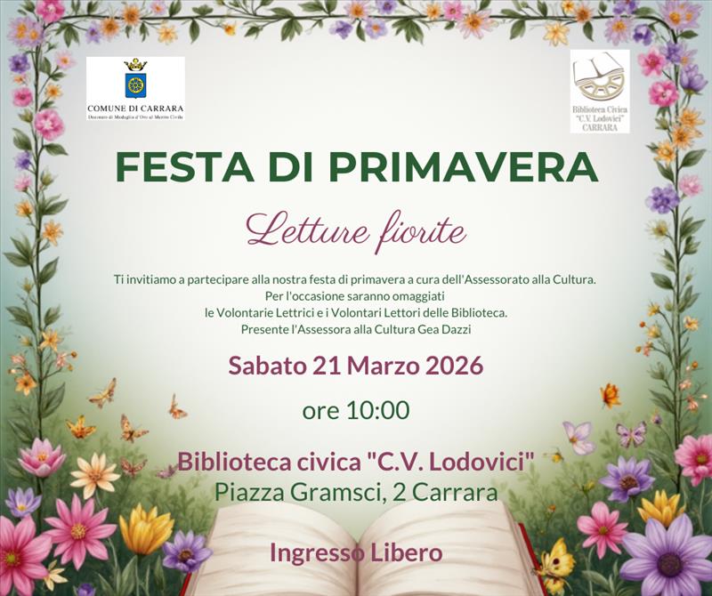 Festa di primavera - letture fiorite