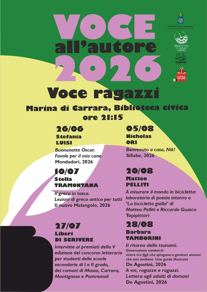 Voce all'autore Ragazzi 2026