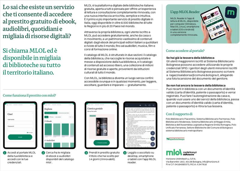 Nuova versione di MLOL Reader