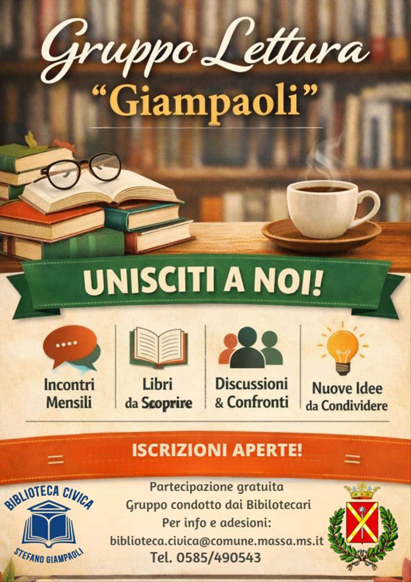 Unisciti al gruppo lettura Giampaoli!