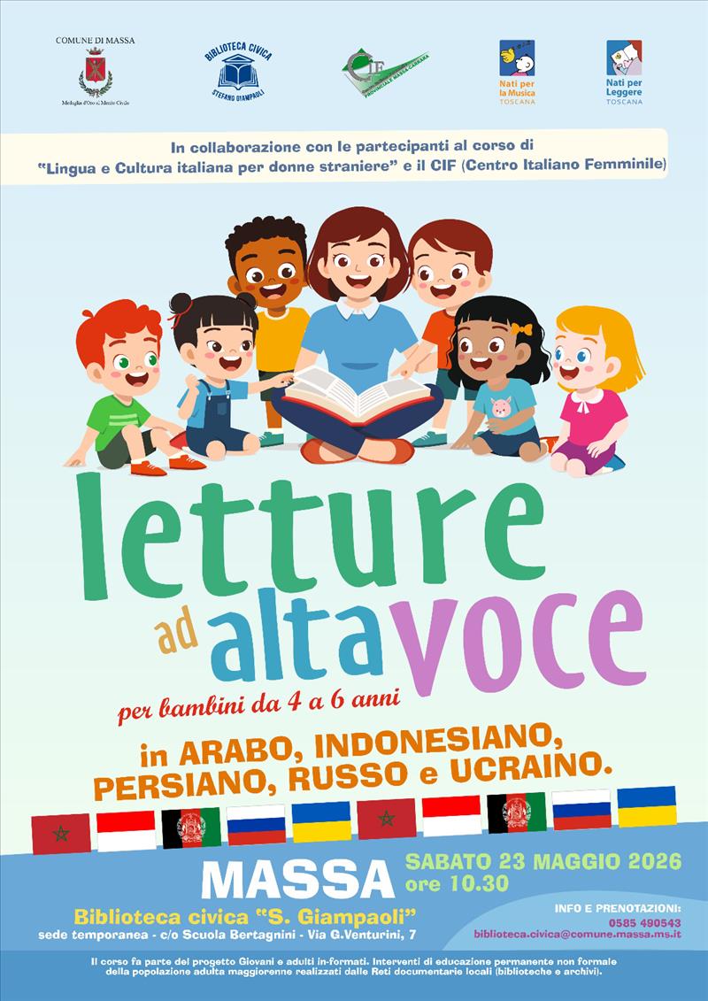 Letture ad Alta voce in arabo, indonesiano, persiano, russo, ucraino