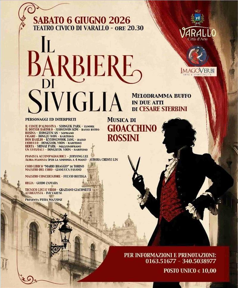 VARALLO - BIGLIETTERIA IL BARBIERE DI SIVIGLIA - TEATRO CIVICO